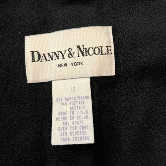 Danny & Nicole Double Breasted Dress Size 12 NWT Black & White - Picture 8 of 9